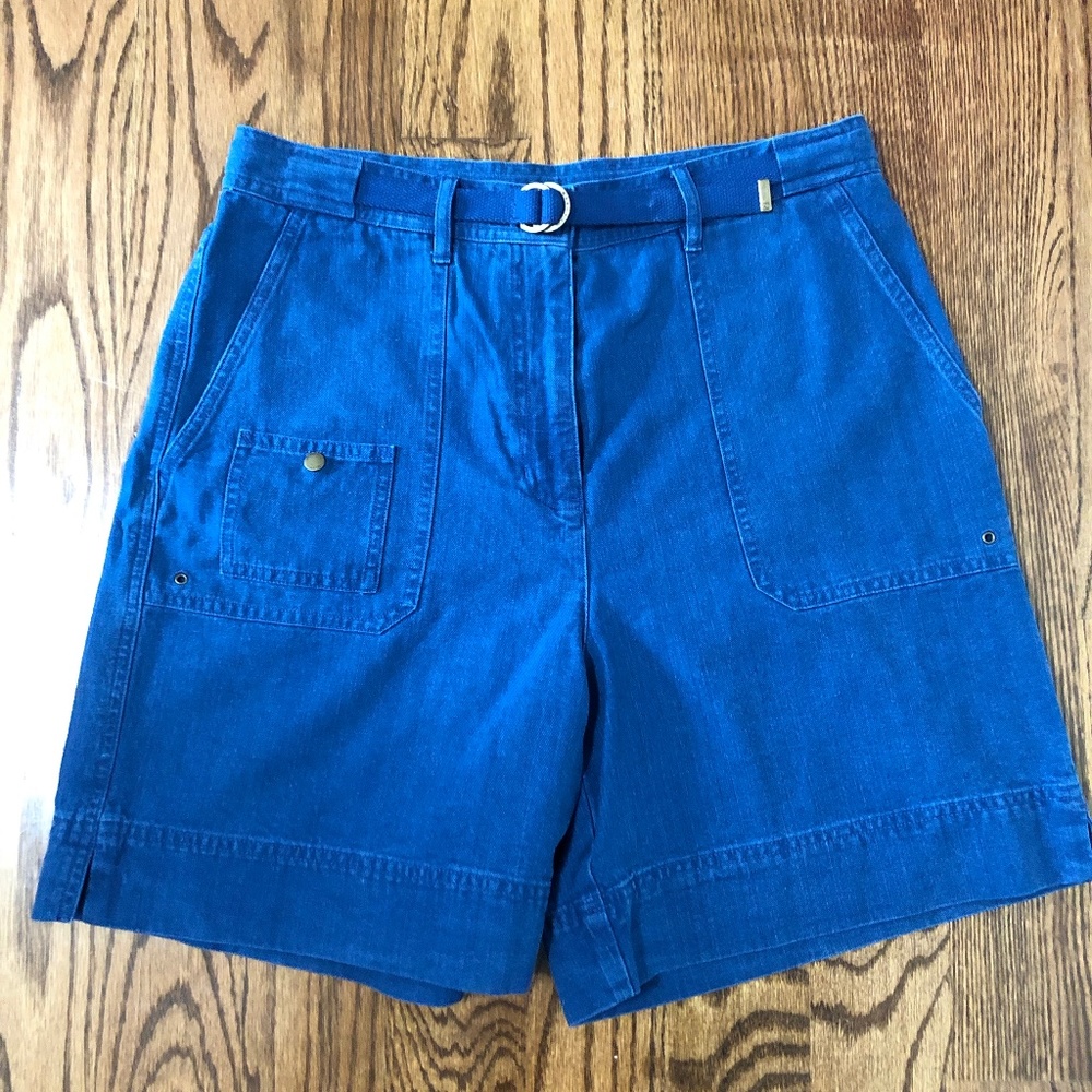 Ralph Lauren denim cargo utility shorts size 10